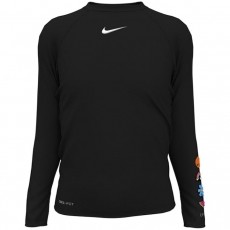 NIKE Charms Long Sleeve Hydroguard Gyermek &uacute;sz&oacute;felső UPF 40+ UV v&eacute;delemmel, L-es m&eacute;ret, fekete H&aacute;ztart&aacute;s / Otthon / K&uuml;lt&eacute;r - J&aacute;t&eacute;k / Sport - Kieg&eacute;sz&iacute;tő - 534522