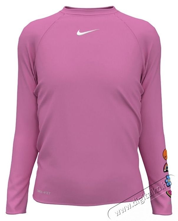 NIKE Charms Long Sleeve Hydroguard Gyermek &uacute;sz&oacute;felső UPF 40+ UV v&eacute;delemmel, L-es m&eacute;ret, r&oacute;zsasz&iacute;n H&aacute;ztart&aacute;s / Otthon / K&uuml;lt&eacute;r - J&aacute;t&eacute;k / Sport - Kieg&eacute;sz&iacute;tő - 534523