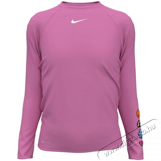 NIKE Charms Long Sleeve Hydroguard Gyermek &uacute;sz&oacute;felső UPF 40+ UV v&eacute;delemmel, L-es m&eacute;ret, r&oacute;zsasz&iacute;n H&aacute;ztart&aacute;s / Otthon / K&uuml;lt&eacute;r - J&aacute;t&eacute;k / Sport - Kieg&eacute;sz&iacute;tő - 534523