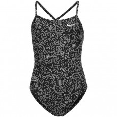 NIKE Charms Multi Print h&aacute;tul fűzős egyr&eacute;szes női f&uuml;rdőruha, L-es m&eacute;ret, fekete H&aacute;ztart&aacute;s / Otthon / K&uuml;lt&eacute;r - J&aacute;t&eacute;k / Sport - Kieg&eacute;sz&iacute;tő - 534513