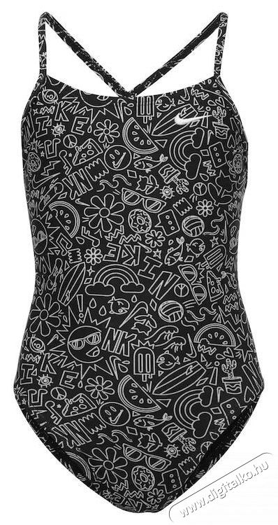 NIKE Charms Multi Print h&aacute;tul fűzős egyr&eacute;szes női f&uuml;rdőruha, L-es m&eacute;ret, fekete H&aacute;ztart&aacute;s / Otthon / K&uuml;lt&eacute;r - J&aacute;t&eacute;k / Sport - Kieg&eacute;sz&iacute;tő - 534513
