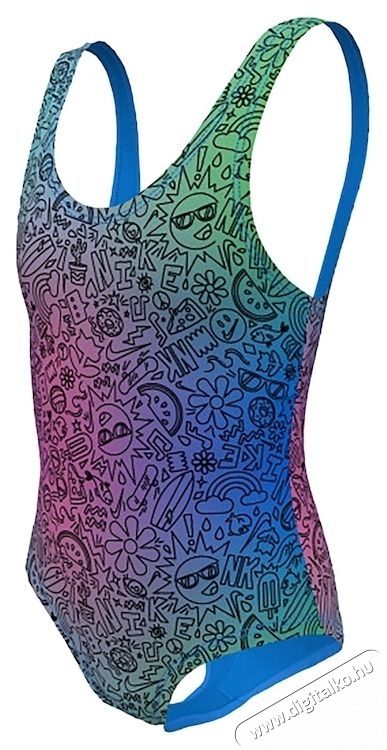 NIKE Doodle U-Back gyerek f&uuml;rdőruha, XS m&eacute;retű, tarka H&aacute;ztart&aacute;s / Otthon / K&uuml;lt&eacute;r - J&aacute;t&eacute;k / Sport - Kieg&eacute;sz&iacute;tő - 534521