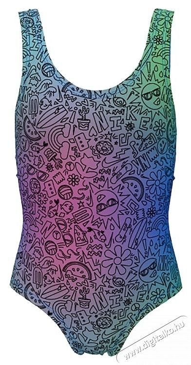 NIKE Doodle U-Back gyerek f&uuml;rdőruha, XS m&eacute;retű, tarka H&aacute;ztart&aacute;s / Otthon / K&uuml;lt&eacute;r - J&aacute;t&eacute;k / Sport - Kieg&eacute;sz&iacute;tő - 534521