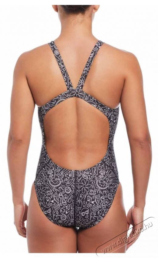 NIKE Multi Print Fastback egyr&eacute;szes női f&uuml;rdőruha, 36-os m&eacute;ret, fekete/feh&eacute;r H&aacute;ztart&aacute;s / Otthon / K&uuml;lt&eacute;r - J&aacute;t&eacute;k / Sport - V&iacute;zi j&aacute;t&eacute;k - 534555
