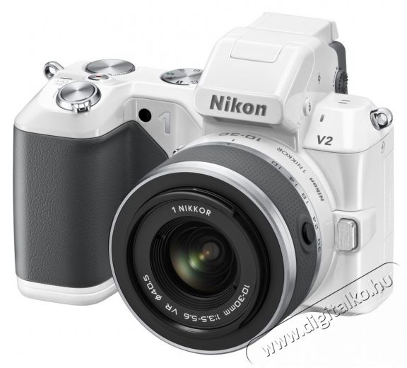 Nikon 1 V2 + 10-30mm VR Kit fehér (2 év garancia!) Fényképezőgép / kamera - MILC cserélhető objektíves kompakt fényképezőgép - 259824