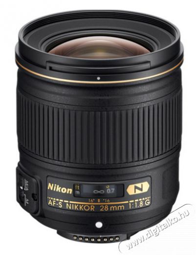 Nikon 28mm f/1,8 AF-S G Fotó-Videó kiegészítők - Objektív - Fix fókuszú objektív - 256216