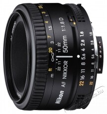 Nikon Nikkor 50mm f/1,8D AF objektív Fotó-Videó kiegészítők - Objektív - Fix fókuszú objektív - 250787