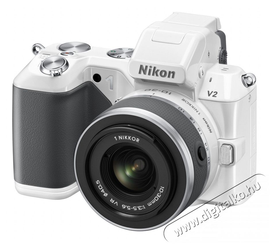 Nikon 1 V2 + 10-30mm VR + 30-110mm VR Kit fehér (2 év garancia!) Fényképezőgép / kamera - MILC cserélhető objektíves kompakt fényképezőgép - 259826