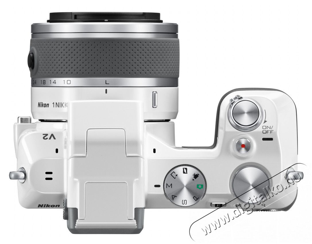 Nikon 1 V2 + 10-30mm VR + 30-110mm VR Kit fehér (2 év garancia!) Fényképezőgép / kamera - MILC cserélhető objektíves kompakt fényképezőgép - 259826