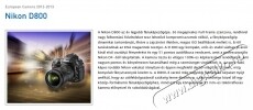 Nikon D800 váz Fényképezőgép / kamera - DSLR tükörreflexes fényképezőgép - 253683