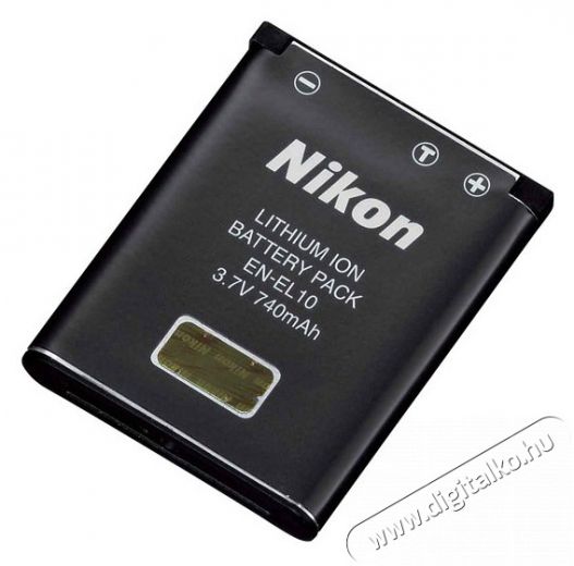 Nikon EN-EL10 Li-ion akkumulátor (740mAh) Akkuk és töltők - Li-ion akkumulátor és töltő (gyári) - Akku - 251334