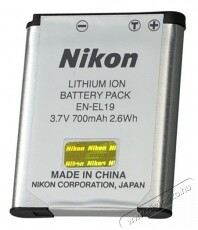 Nikon EN-EL19 Li-ion akkumulátor (700mAh) Akkuk és töltők - Li-ion akkumulátor és töltő (gyári) - Akku - 254180