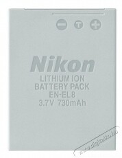 Nikon EN-EL8 Li-ion akkumulátor (730mAh) Akkuk és töltők - Li-ion akkumulátor és töltő (gyári) - Akku - 251337