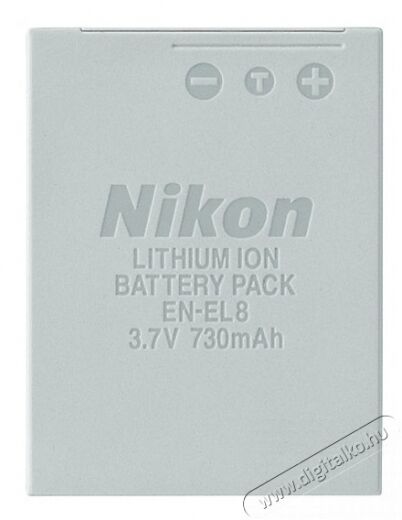 Nikon EN-EL8 Li-ion akkumulátor (730mAh) Akkuk és töltők - Li-ion akkumulátor és töltő (gyári) - Akku - 251337