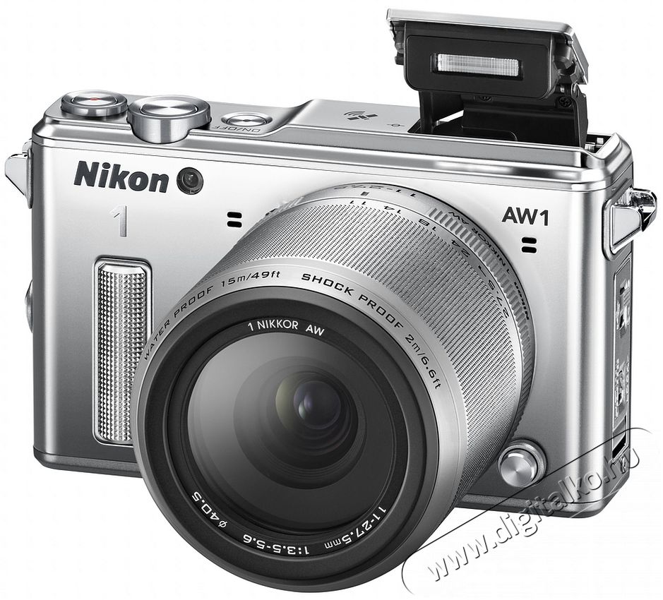 Nikon 1 AW1 + 11-27,5 Adventure Kit - ezüst (2 év garancia!) Fényképezőgép / kamera - MILC cserélhető objektíves kompakt fényképezőgép - 273665