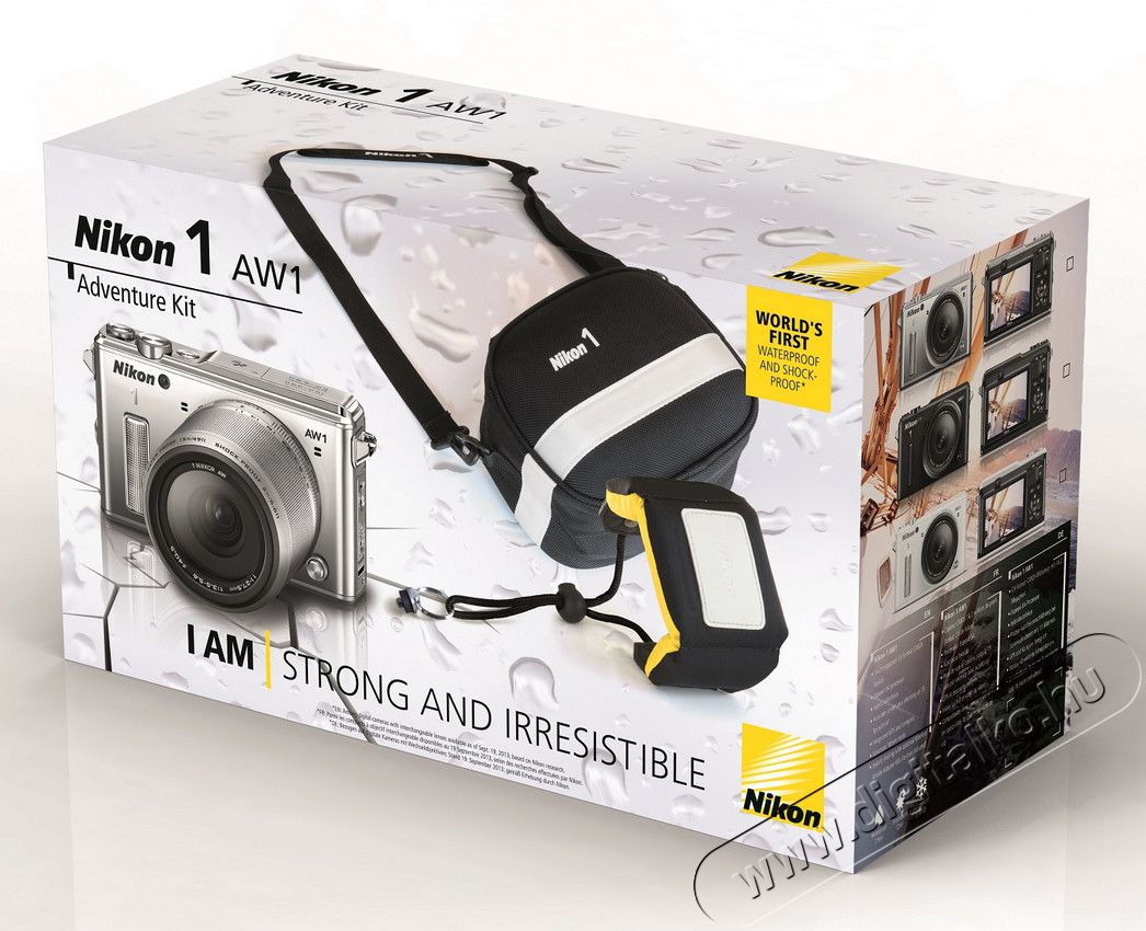 Nikon 1 AW1 + 11-27,5 Adventure Kit - fehér (2 év garancia!) Fényképezőgép / kamera - MILC cserélhető objektíves kompakt fényképezőgép - 273664