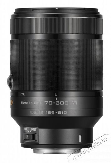 Nikon 1 NIKKOR 70-300mm f/4,5-5,6 VR objektív - fekete Fotó-Videó kiegészítők - Objektív - Zoom objektív - 278457
