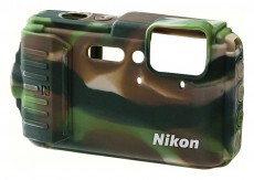 Nikon AW130 szilikon tok - terepszínű Fotó-Videó kiegészítők - Fotó-videó táska / tok - Vázvédő tok / markolat borítás - 300111