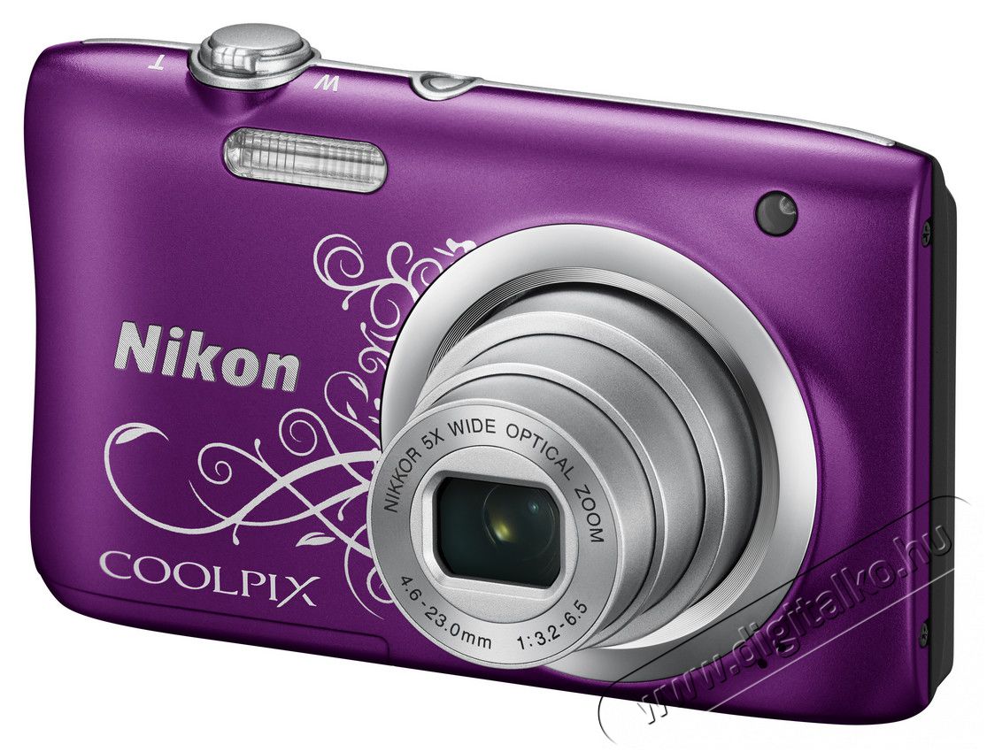 Nikon CoolPix A100 - Lineart lila (2 év garancia!) Fényképezőgép / kamera - Kompakt fényképezőgép - Normál tudású kompakt - 296710