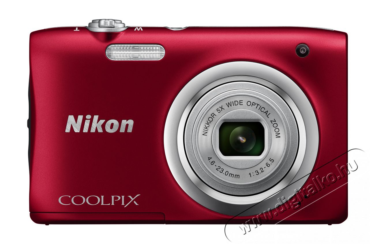 Nikon CoolPix A100 - vörös (2 év garancia!) Fényképezőgép / kamera - Kompakt fényképezőgép - Normál tudású kompakt - 296708