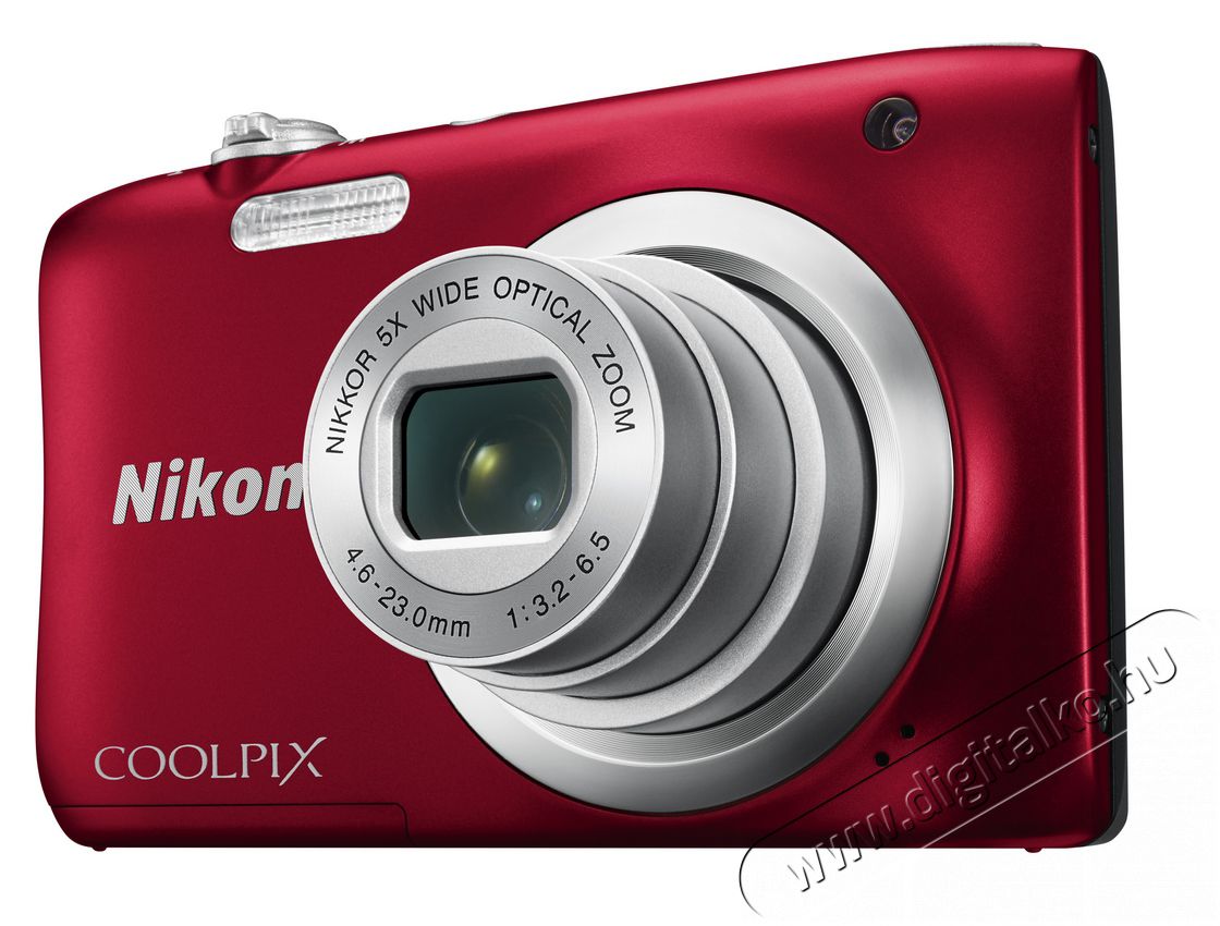 Nikon CoolPix A100 - vörös (2 év garancia!) Fényképezőgép / kamera - Kompakt fényképezőgép - Normál tudású kompakt - 296708