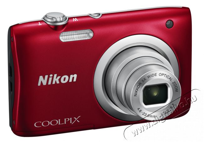 Nikon CoolPix A100 - vörös (2 év garancia!) Fényképezőgép / kamera - Kompakt fényképezőgép - Normál tudású kompakt - 296708