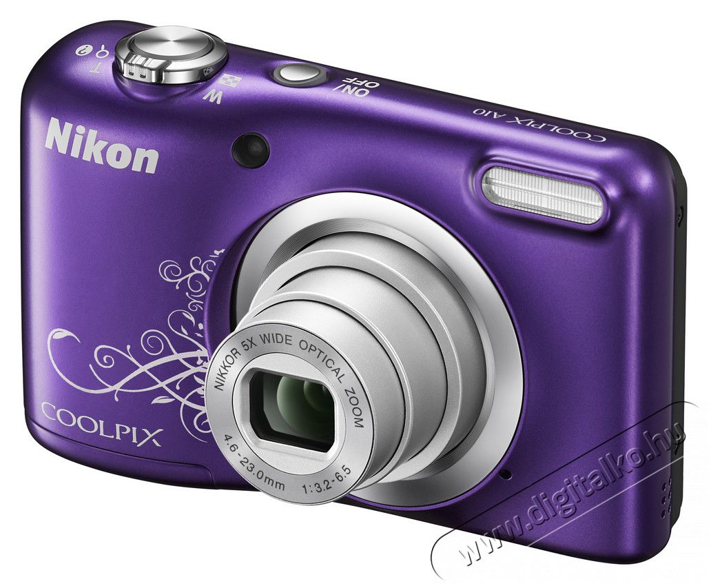 Nikon CoolPix A10 - Lineart lila (2 év garancia!) Fényképezőgép / kamera - Kompakt fényképezőgép - Normál tudású kompakt - 296714