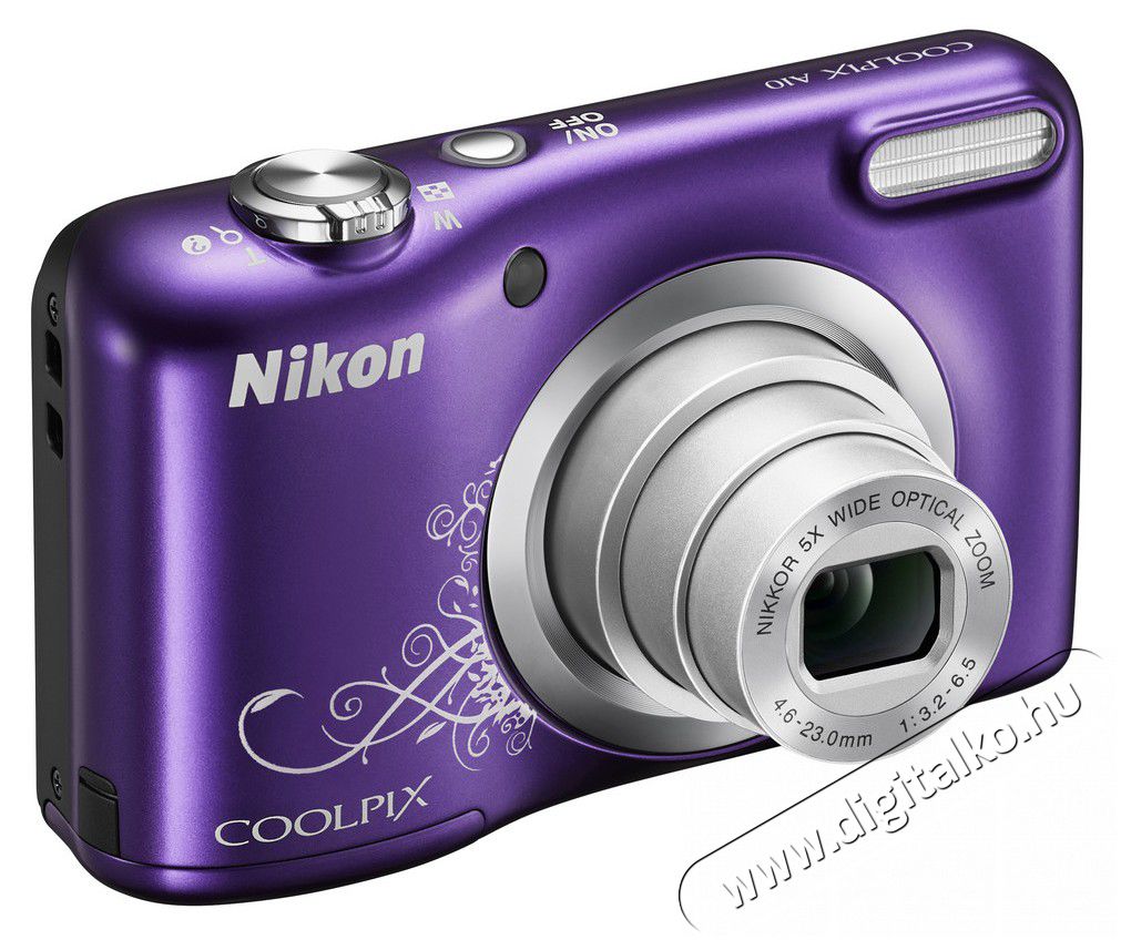 Nikon CoolPix A10 - Lineart lila (2 év garancia!) Fényképezőgép / kamera - Kompakt fényképezőgép - Normál tudású kompakt - 296714