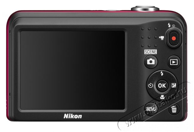 Nikon CoolPix A10 - vörös (2 év garancia!) Fényképezőgép / kamera - Kompakt fényképezőgép - Normál tudású kompakt - 296713