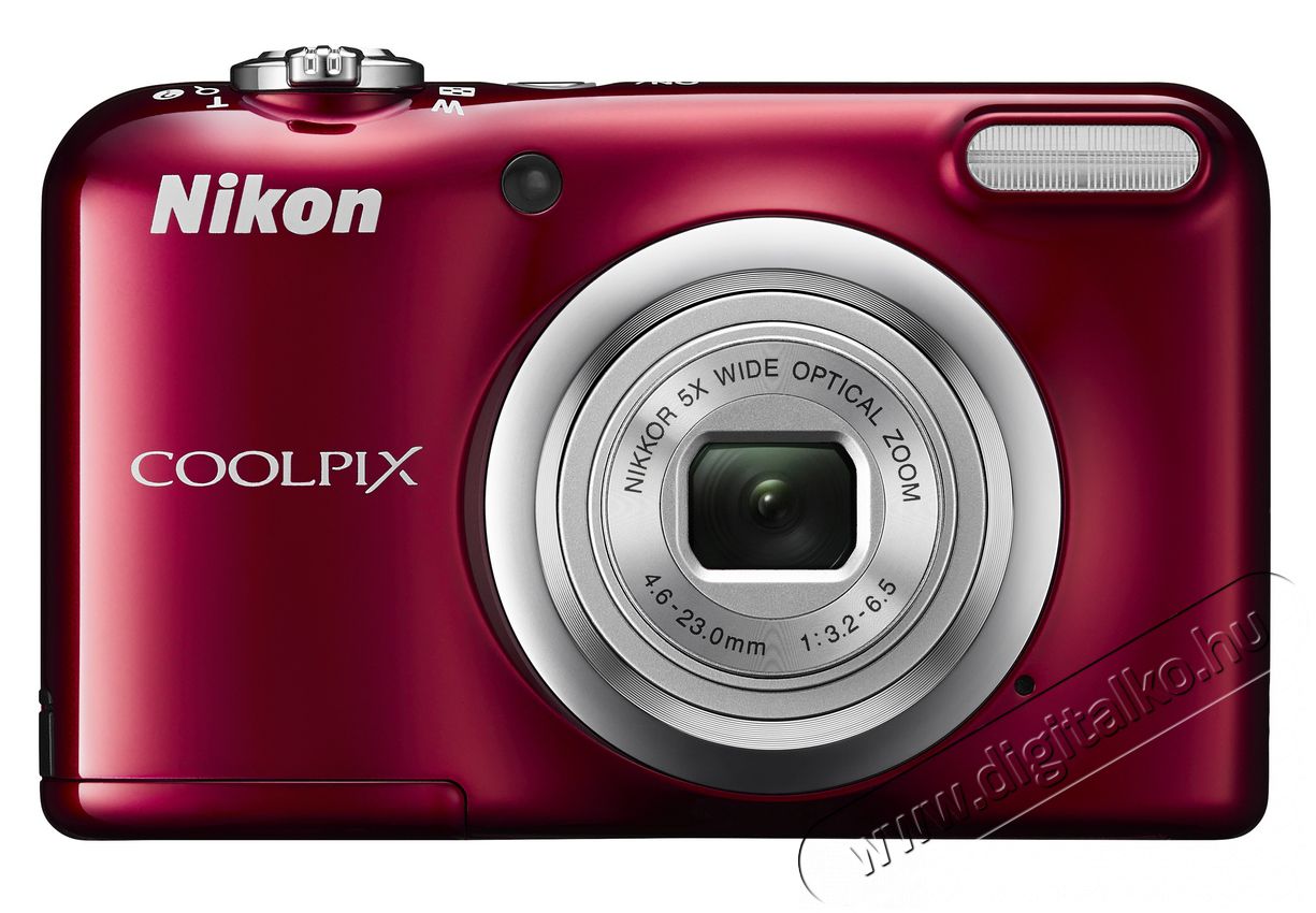 Nikon CoolPix A10 - vörös (2 év garancia!) Fényképezőgép / kamera - Kompakt fényképezőgép - Normál tudású kompakt - 296713