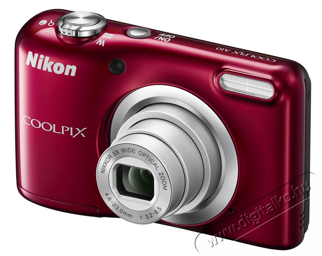 Nikon CoolPix A10 - vörös (2 év garancia!) Fényképezőgép / kamera - Kompakt fényképezőgép - Normál tudású kompakt - 296713
