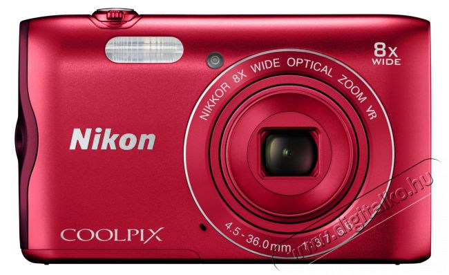 Nikon CoolPix A300 - vörös (2 év garancia!) Fényképezőgép / kamera - Kompakt fényképezőgép - Normál tudású kompakt - 297836