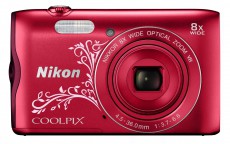 Nikon CoolPix A300 - Lineart vörös (2 év garancia!) Fényképezőgép / kamera - Kompakt fényképezőgép - Normál tudású kompakt - 297819