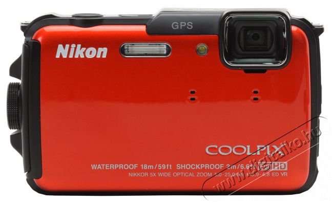 Nikon CoolPix AW130 - narancs (2 év garancia!) Fényképezőgép / kamera - Kompakt fényképezőgép - Kaland és vízálló fényképezőgép - 282117