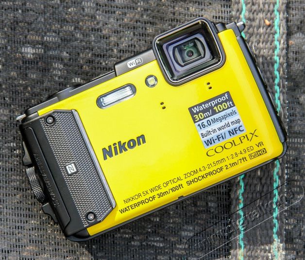 Nikon CoolPix AW130 Outdoor kit (2 év garancia!) - sárga Fényképezőgép / kamera - Kompakt fényképezőgép - Kaland és vízálló fényképezőgép - 290319