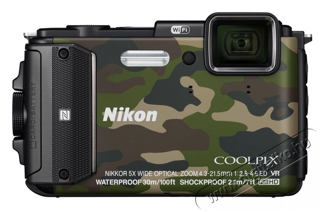 Nikon CoolPix AW130 Outdoor kit (2 év garancia!) - terepszínű Fényképezőgép / kamera - Kompakt fényképezőgép - Kaland és vízálló fényképezőgép - 290318