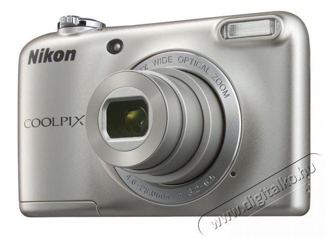 Nikon CoolPix L31 - ezüst (2 év garancia!) + Nikon CS-L01 tok Fényképezőgép / kamera - Kompakt fényképezőgép - Normál tudású kompakt - 289437