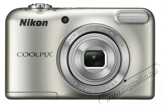 Nikon CoolPix L31 - ezüst (2 év garancia!) + Nikon CS-L01 tok Fényképezőgép / kamera - Kompakt fényképezőgép - Normál tudású kompakt - 289437
