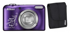 Nikon CoolPix L31 - LINEART lila (2 év garancia!) + Nikon CS-L01 tok Fényképezőgép / kamera - Kompakt fényképezőgép - Normál tudású kompakt - 289439