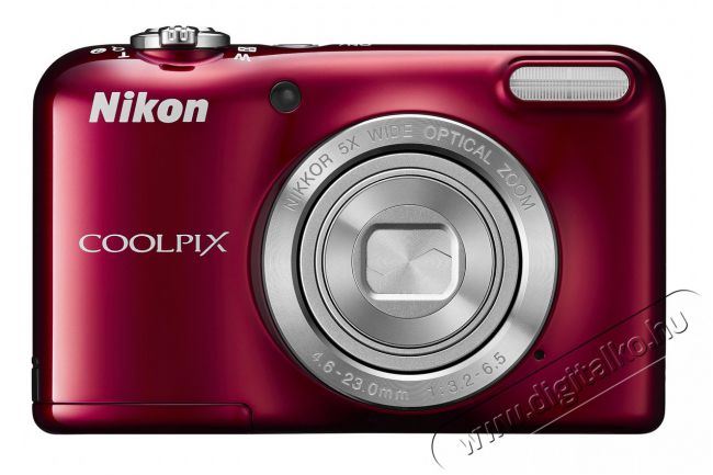 Nikon CoolPix L31 - vörös (2 év garancia!) + Nikon CS-L01 tok Fényképezőgép / kamera - Kompakt fényképezőgép - Normál tudású kompakt - 289438