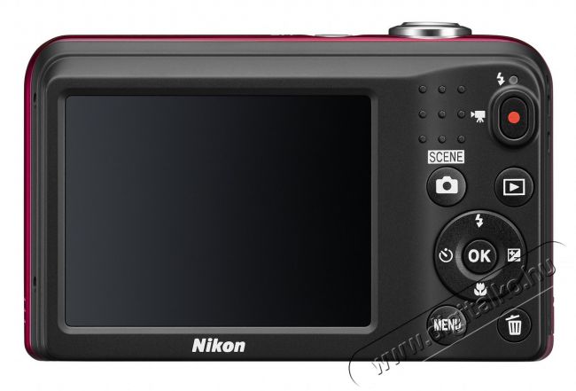 Nikon CoolPix L31 - vörös (2 év garancia!) + Nikon CS-L01 tok Fényképezőgép / kamera - Kompakt fényképezőgép - Normál tudású kompakt - 289438