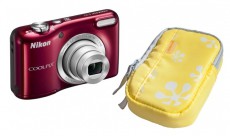 Nikon CoolPix L31 - vörös (2 év garancia!) + Színes tok Fényképezőgép / kamera - Kompakt fényképezőgép - Normál tudású kompakt - 289434