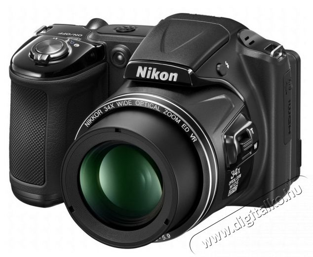 Nikon CoolPix L830 - fekete (2 &eacute;v garancia!) F&eacute;nyk&eacute;pezőg&eacute;p / kamera - Ultrazoom f&eacute;nyk&eacute;pezőg&eacute;p - K&ouml;zepes m&eacute;retű - 274140