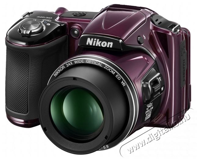 Nikon CoolPix L830 - szilva (2 &eacute;v garancia!) F&eacute;nyk&eacute;pezőg&eacute;p / kamera - Ultrazoom f&eacute;nyk&eacute;pezőg&eacute;p - K&ouml;zepes m&eacute;retű - 274136
