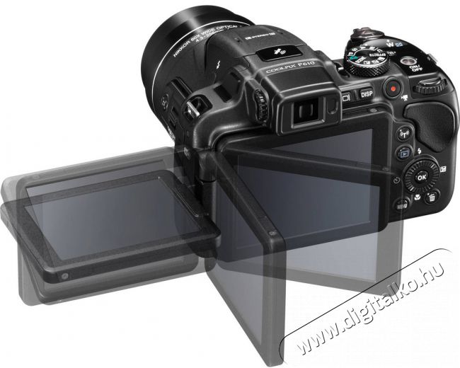 Nikon CoolPix P610 - fekete (2 év garancia!) Fényképezőgép / kamera - Ultrazoom fényképezőgép - Közepes méretű - 282113