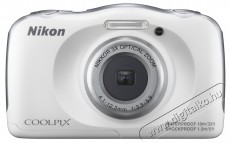 Nikon CoolPix S33 - fehér Fényképezőgép / kamera - Kompakt fényképezőgép - Kaland és vízálló fényképezőgép - 282715