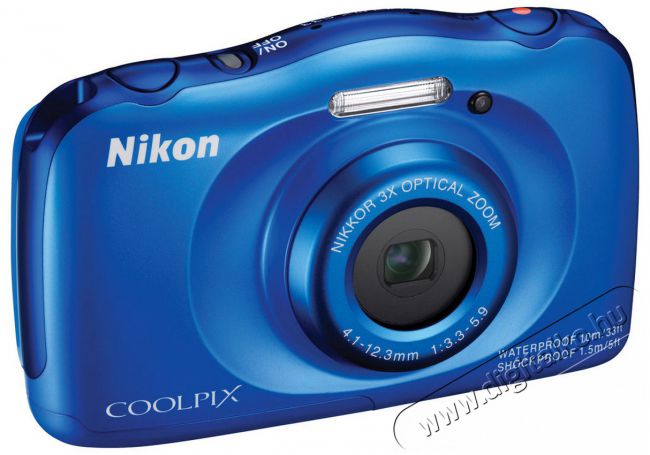 Nikon CoolPix S33 - kék Fényképezőgép / kamera - Kompakt fényképezőgép - Kaland és vízálló fényképezőgép - 284768