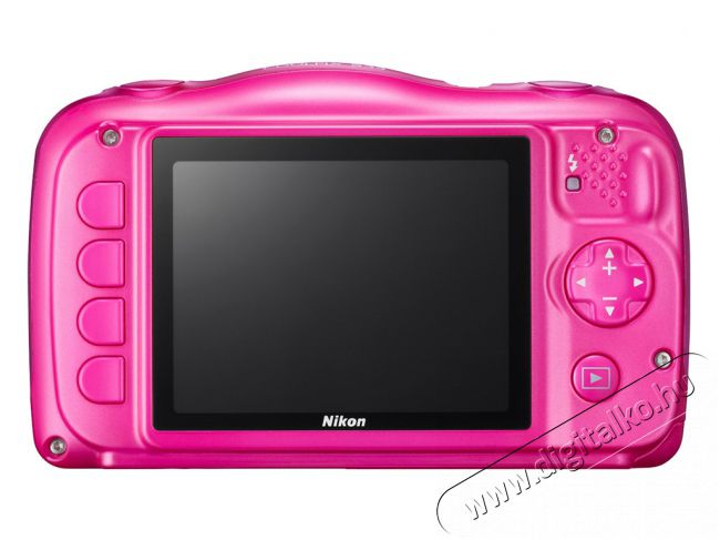 Nikon CoolPix S33 - rózsaszín (2 év garancia!) + Ajándék hátizsák! Fényképezőgép / kamera - Kompakt fényképezőgép - Kaland és vízálló fényképezőgép - 289483
