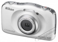 Nikon CoolPix S33 - fehér Fényképezőgép / kamera - Kompakt fényképezőgép - Kaland és vízálló fényképezőgép - 282715