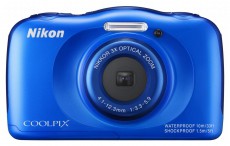 Nikon CoolPix S33 - kék (2 év garancia!) Fényképezőgép / kamera - Kompakt fényképezőgép - Kaland és vízálló fényképezőgép - 282093